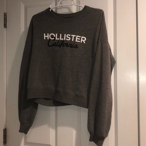 Hollister cropped crewneck